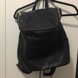 Leather backpack